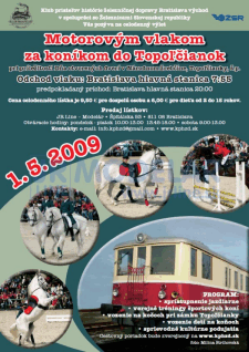 Motorov�m vlakom za kon�kom do Topo��ianok