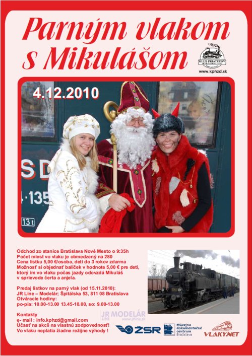 4.12.2010 - Parným vlakom s Mikulášom