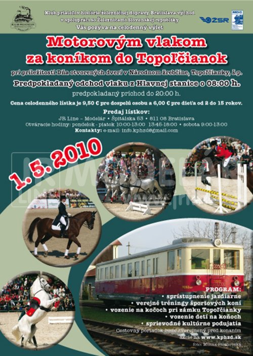 Motorovým vlakom za koníkom do Topoľčianok